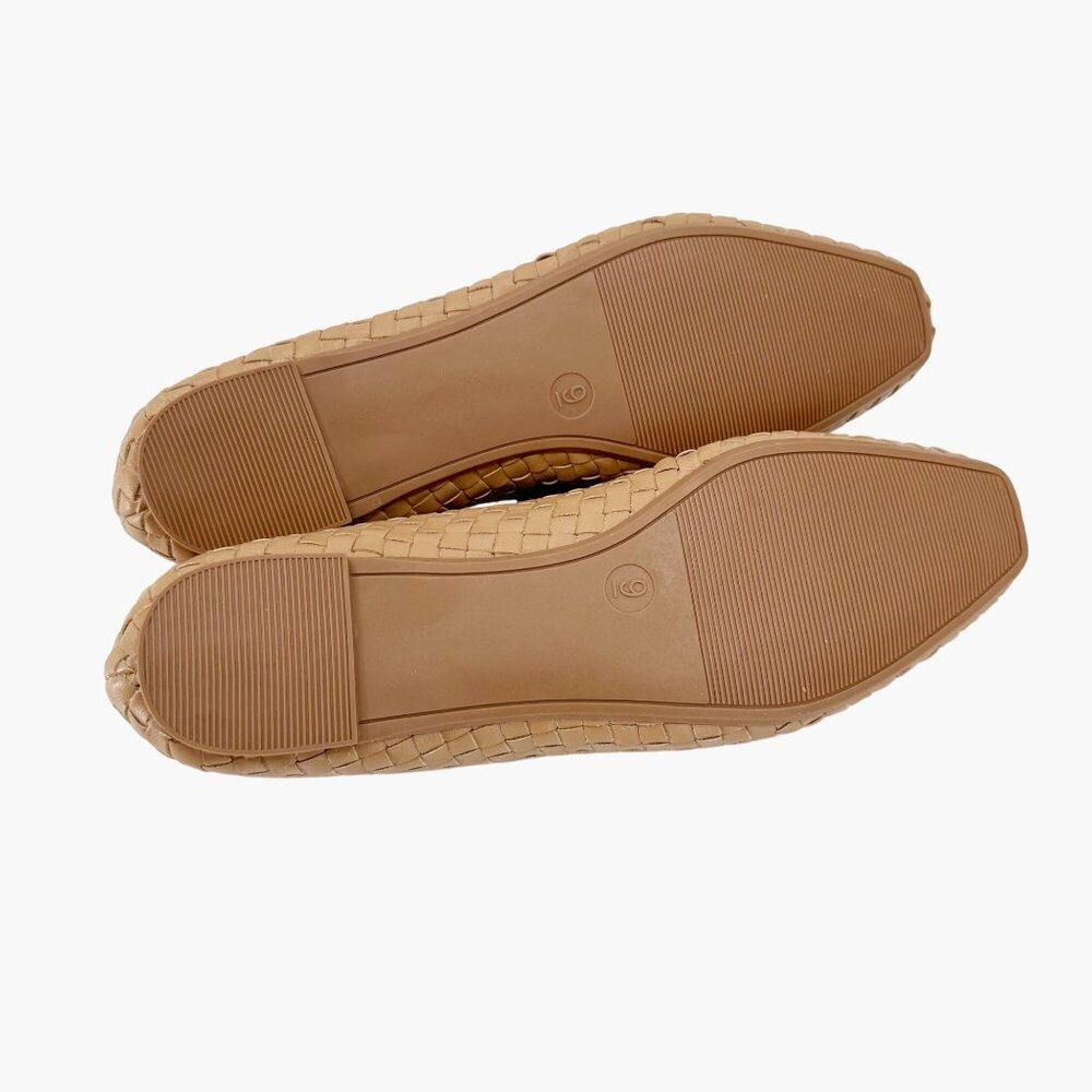 NEW Universal Thread Women's Lorna Woven Ballet Flats - Tan - Size 9 - Picture 8 of 8